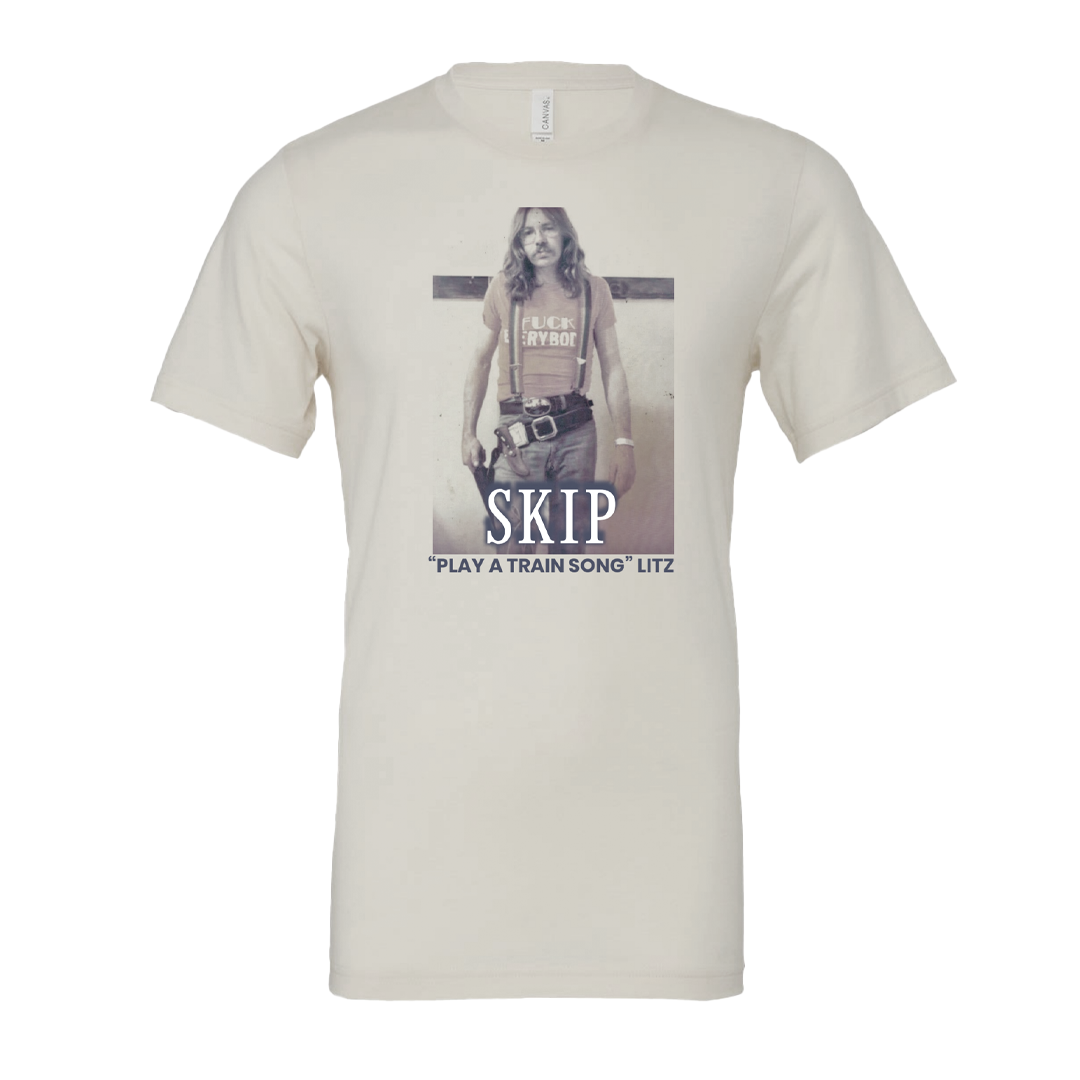 Skip "Play A Train Song" Litz Shirt - Natural