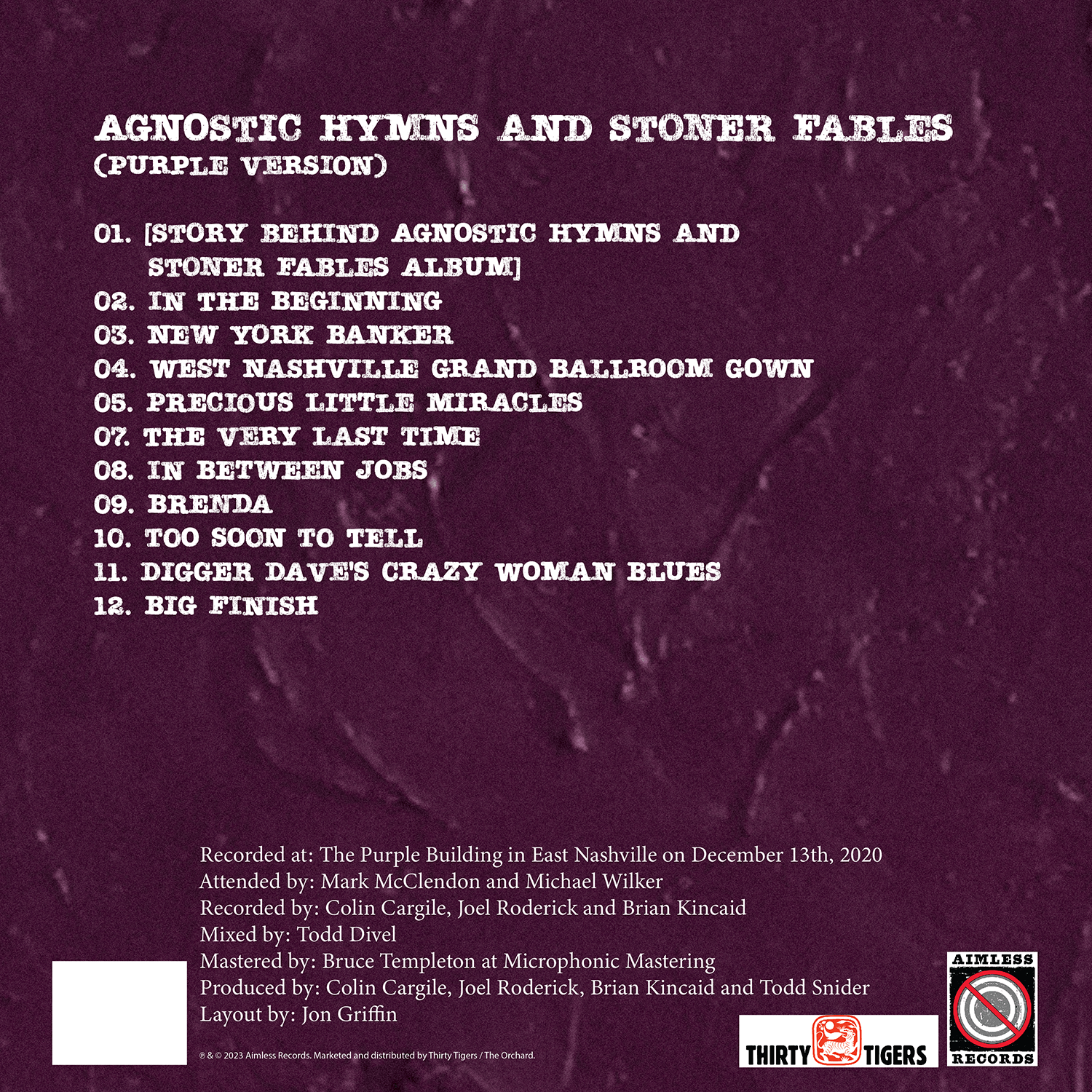[Free Download] Agnostic Hymns & Stoner Fables (Purple Version)
