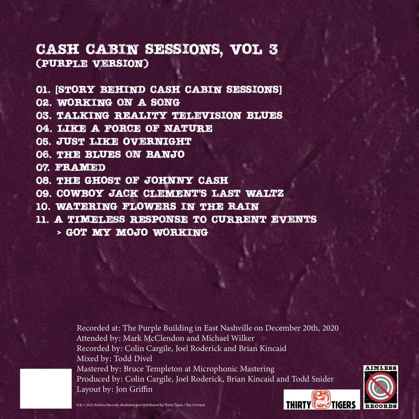 [Free Download] Cash Cabin Sessions, Vol. 3 (Purple Version)