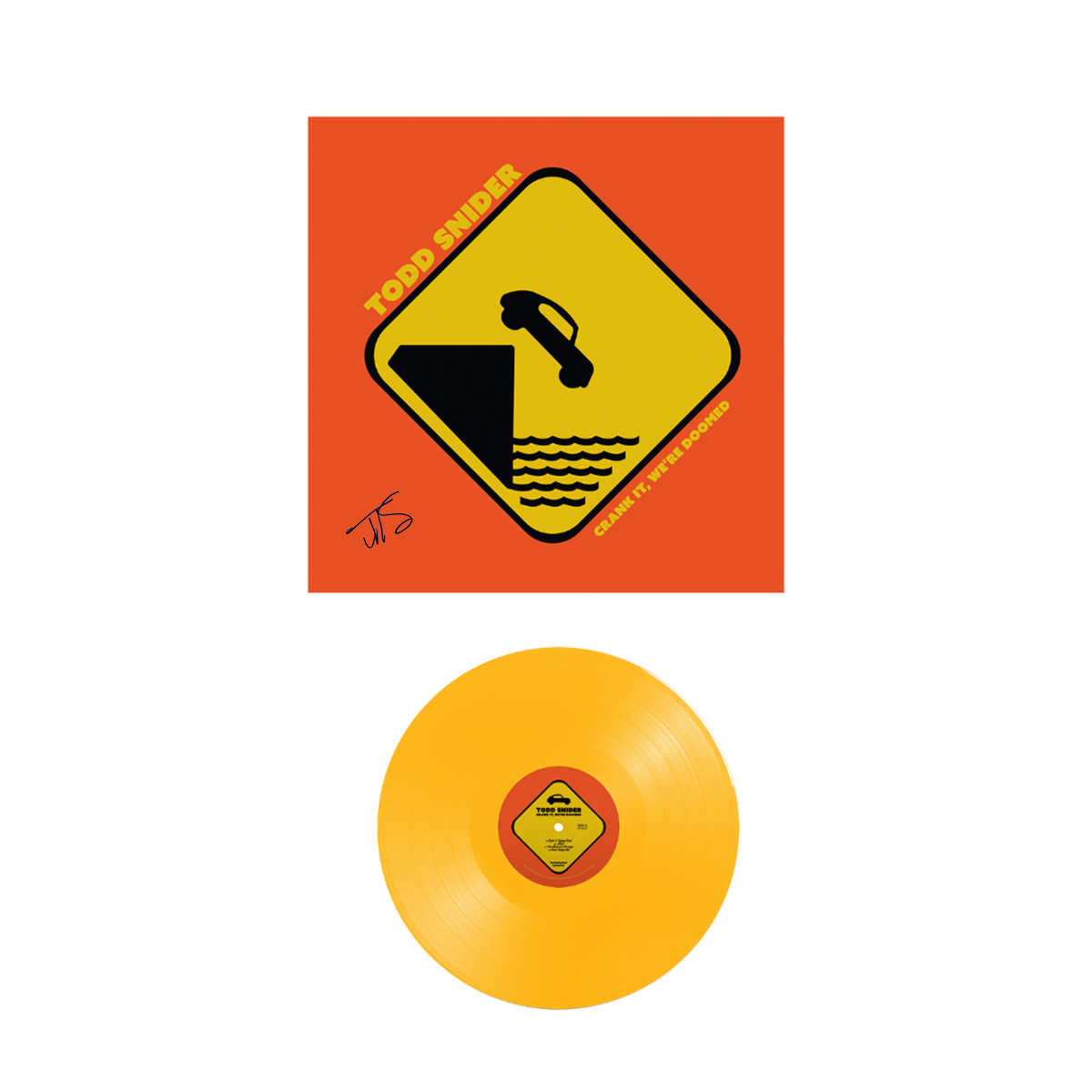 [Autographed] Crank It, We're Doomed Yellow Vinyl 2LP