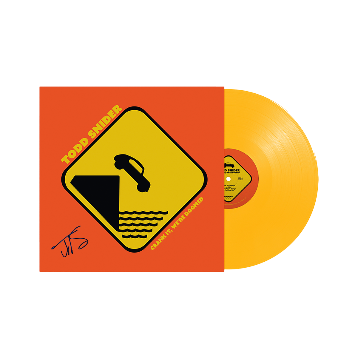 [Autographed] Crank It, We're Doomed Yellow Vinyl 2LP