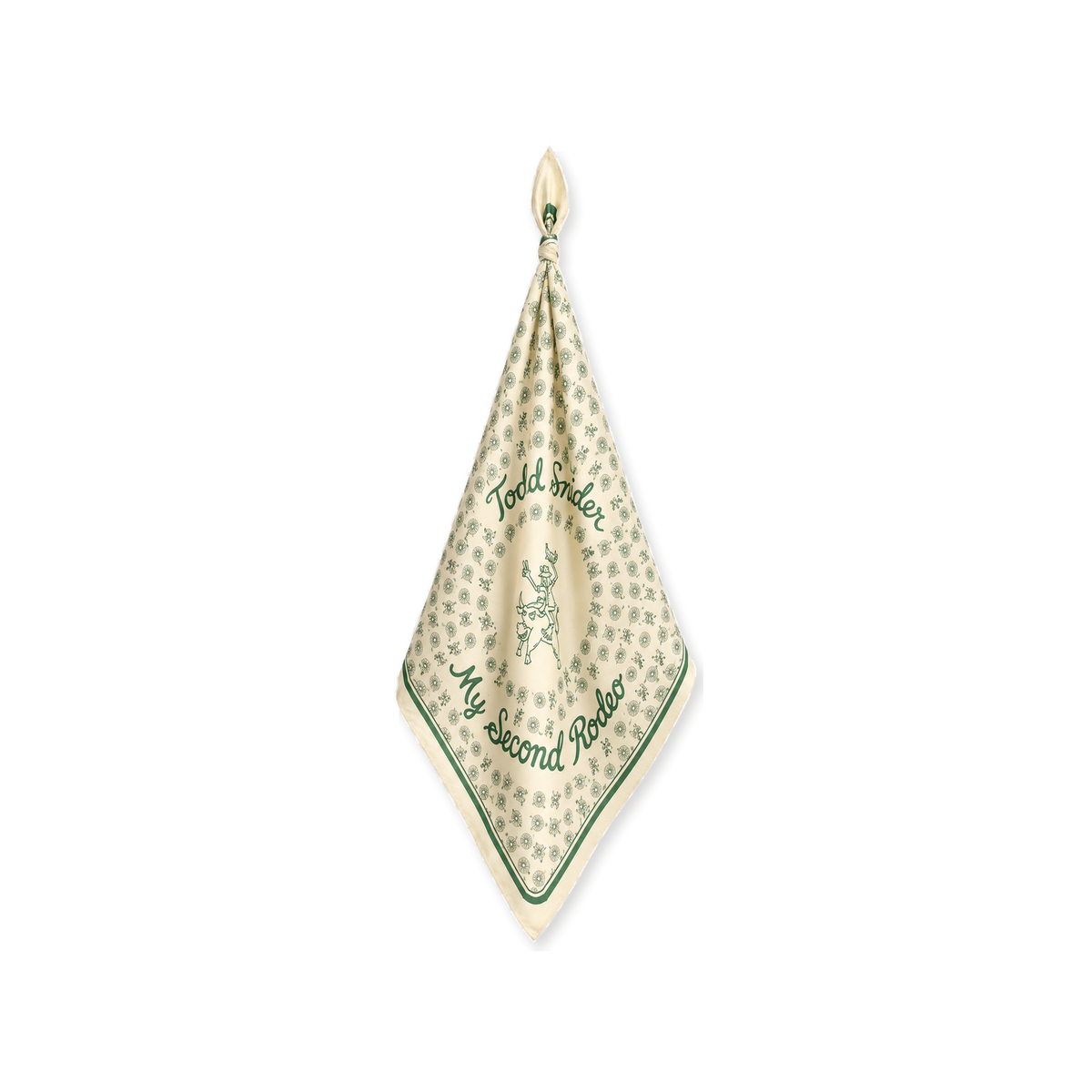 My Second Rodeo bandana, knotted