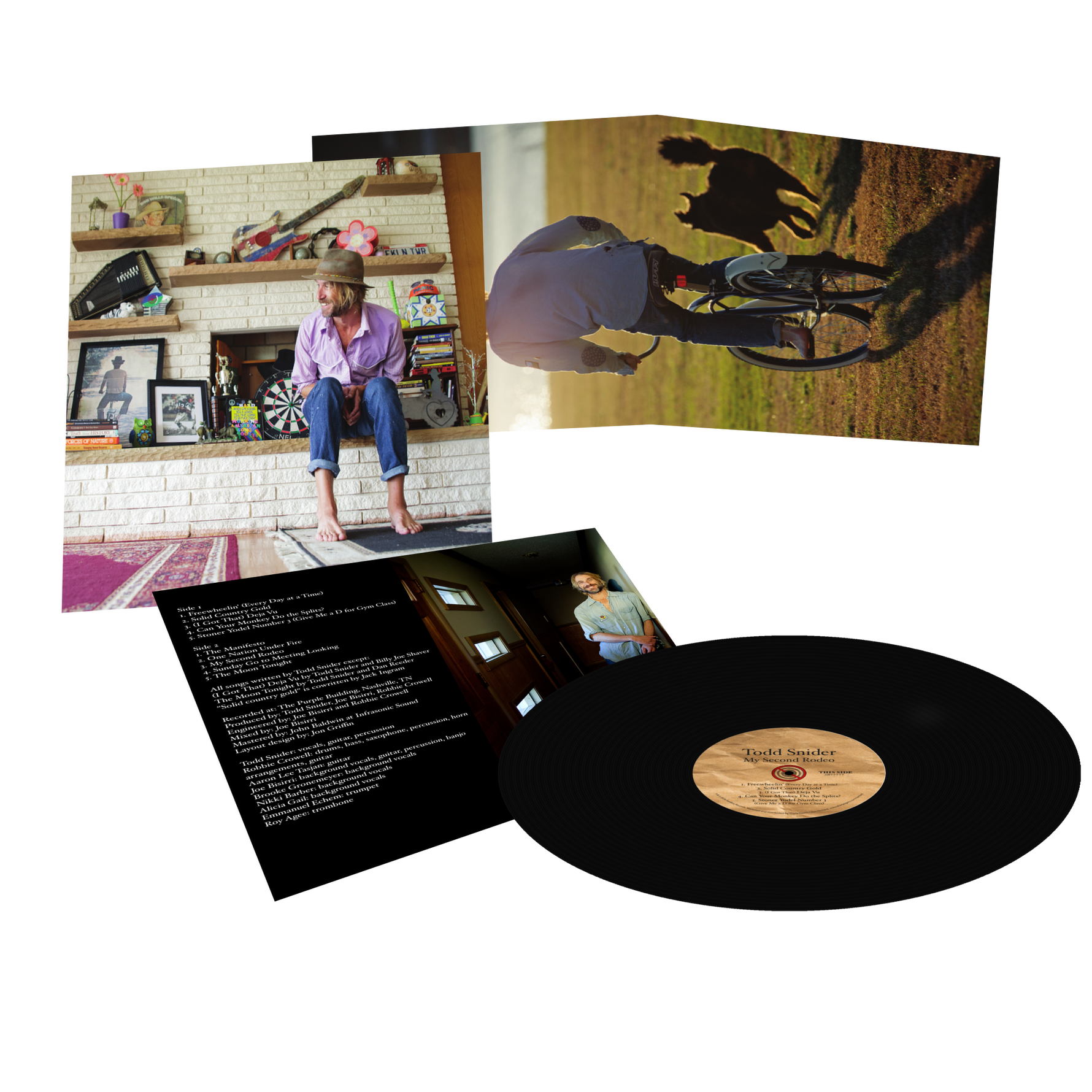 Todd Snider My Second Rodeo black vinyl LP with gatefold sleeve and inserts