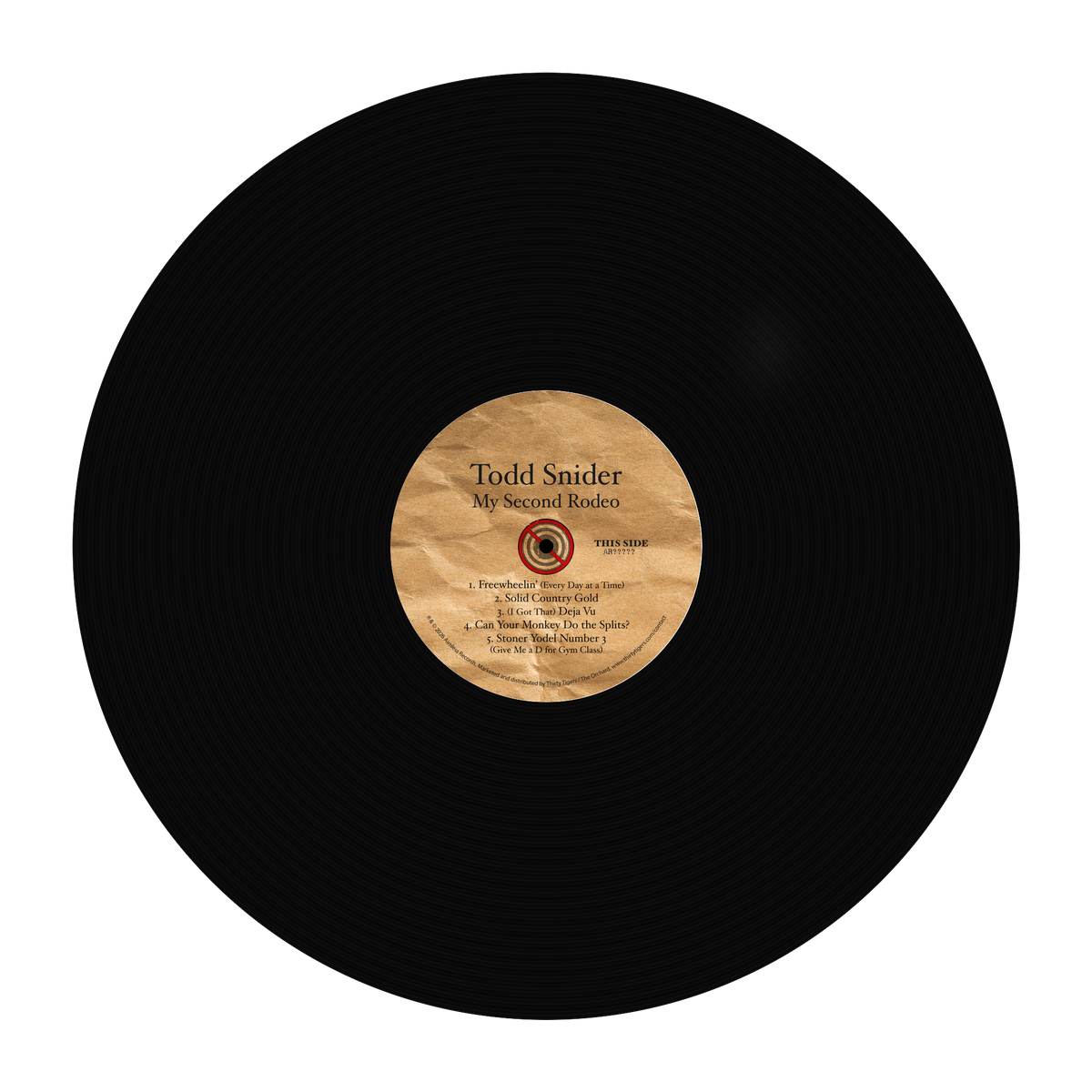 My Second Rodeo black vinyl disc with label