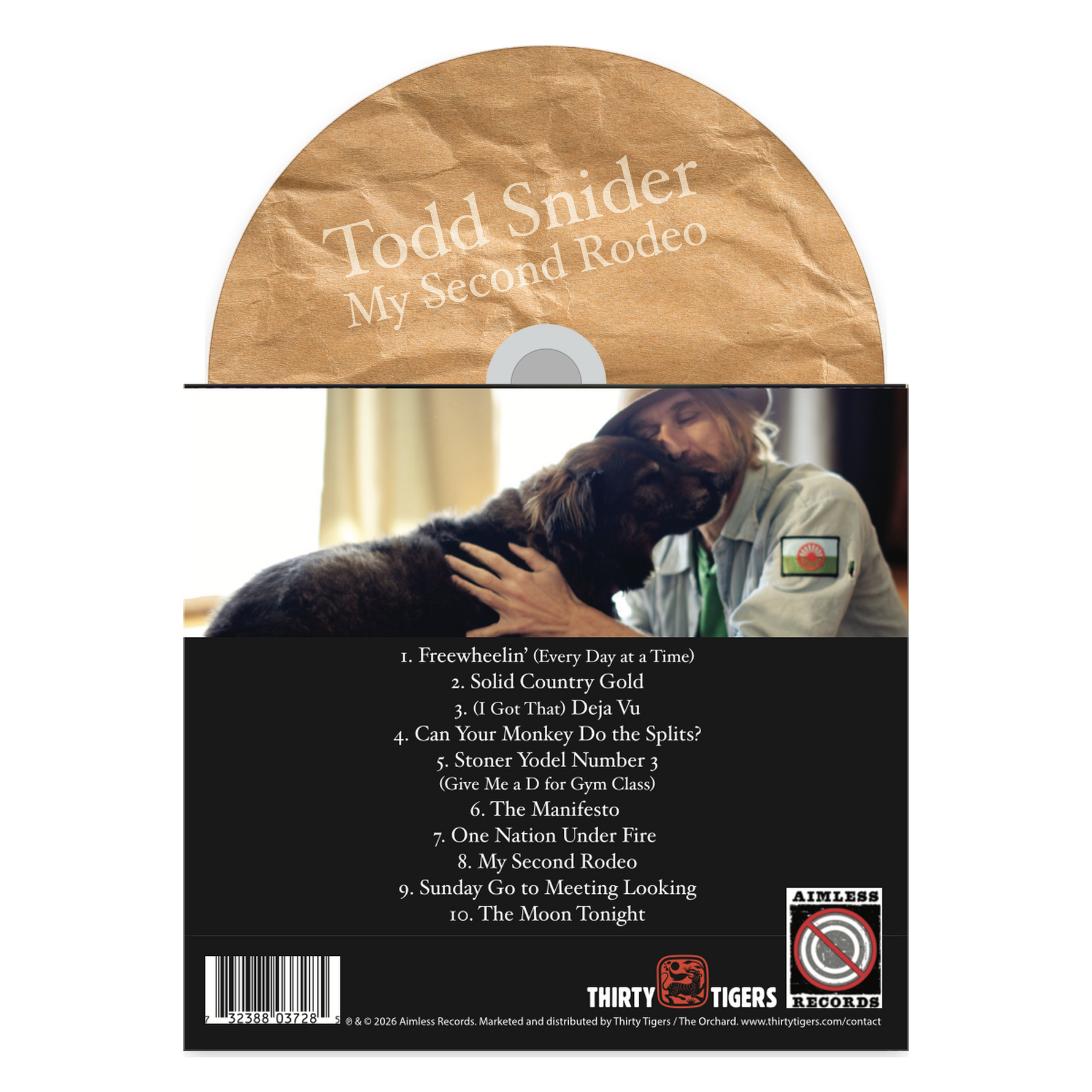 My Second Rodeo CD back with track listing