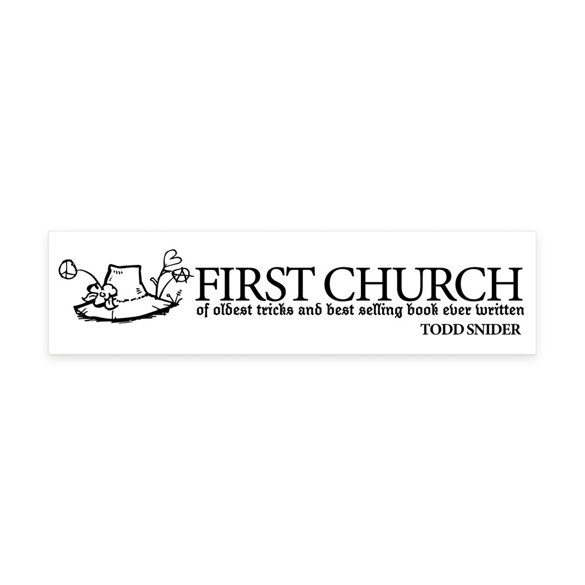 First Church bumper sticker