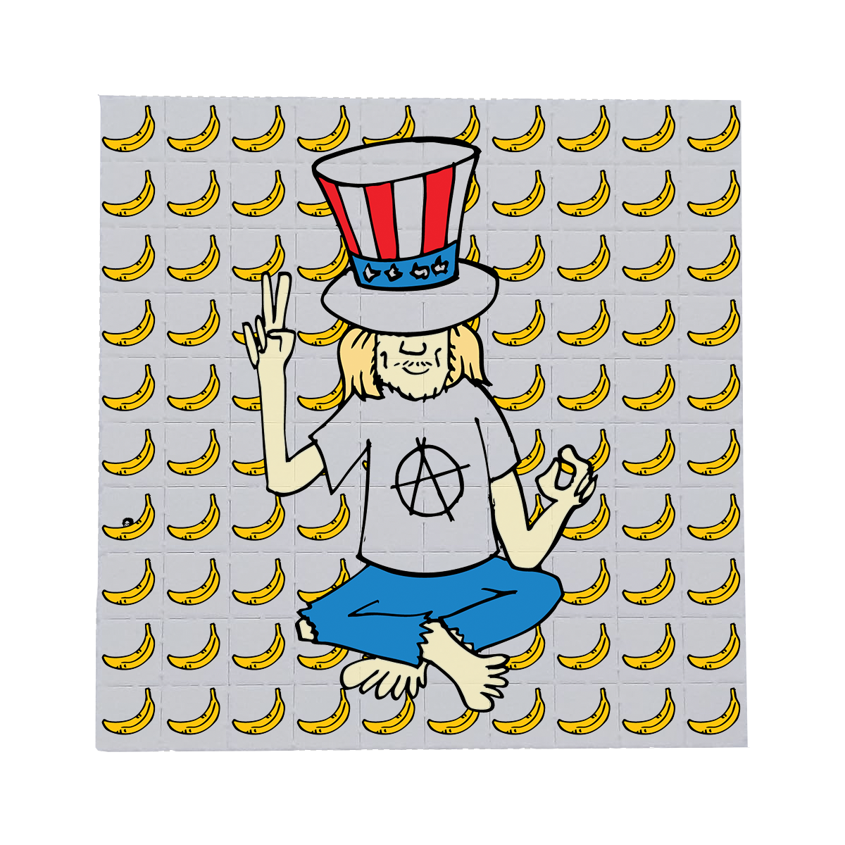 "Rest In Chaos" Custom Bananas Help Blotter Paper