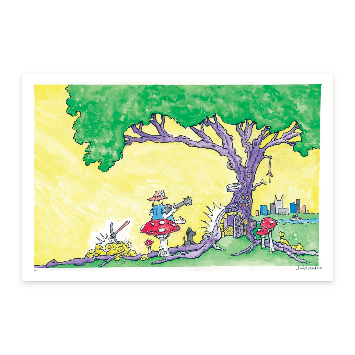 Jon Griffin signed art print, 12x18