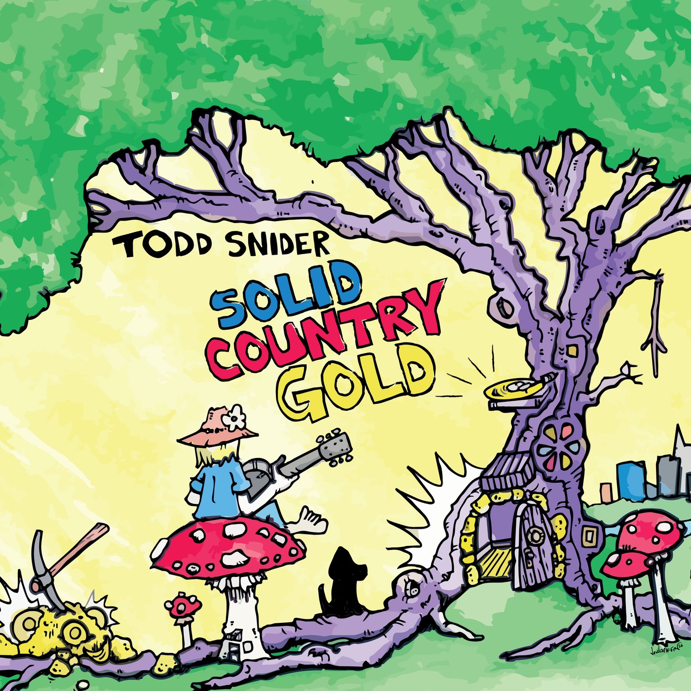 Solid Country Gold single artwork by Jon Griffin