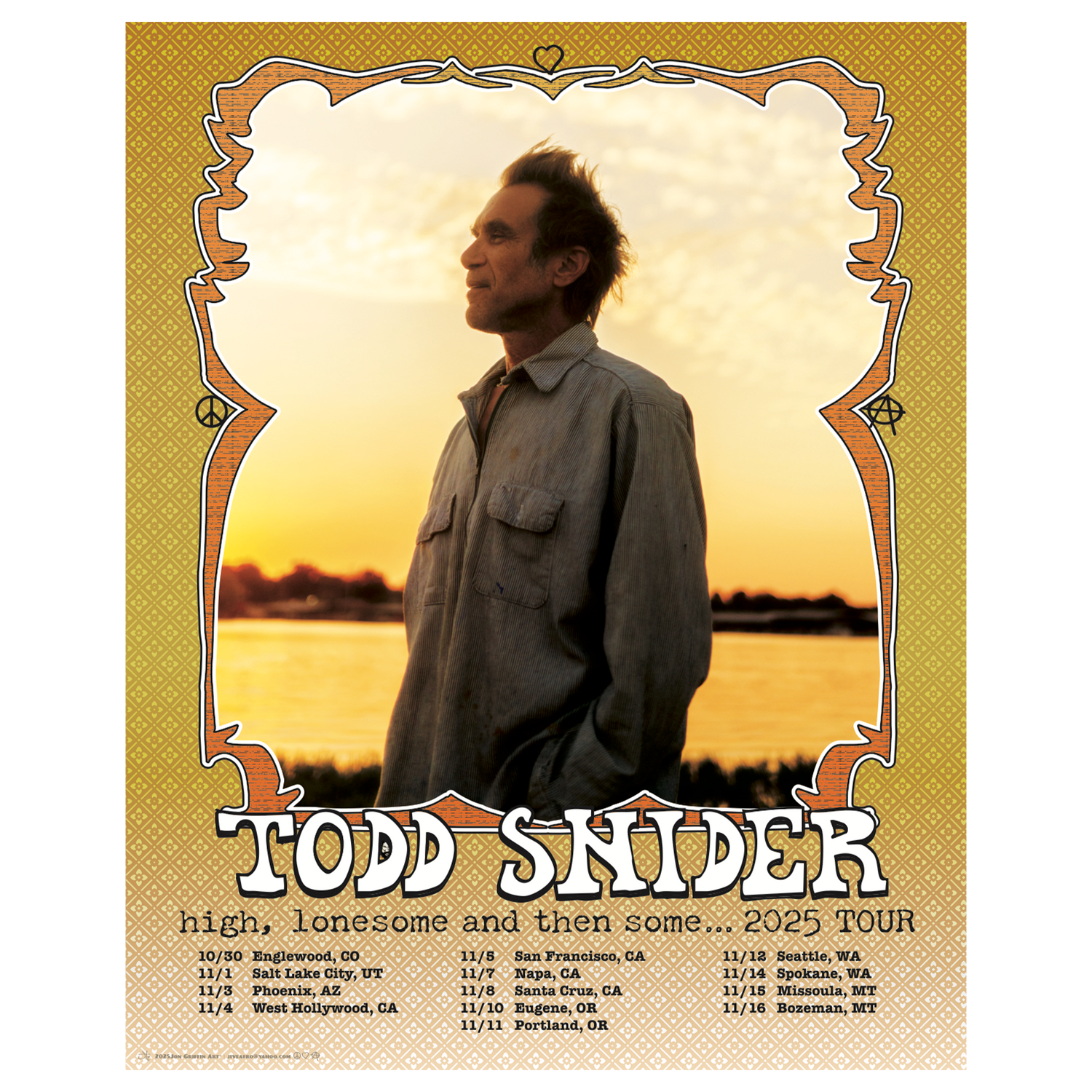 High, Lonesome and Then Some 2025 Tour LE Poster