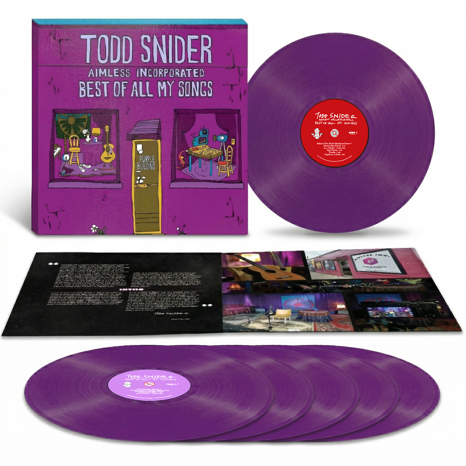 Todd Snider: Best of All My Songs Vinyl 6LP Box Set (Purple Edition)