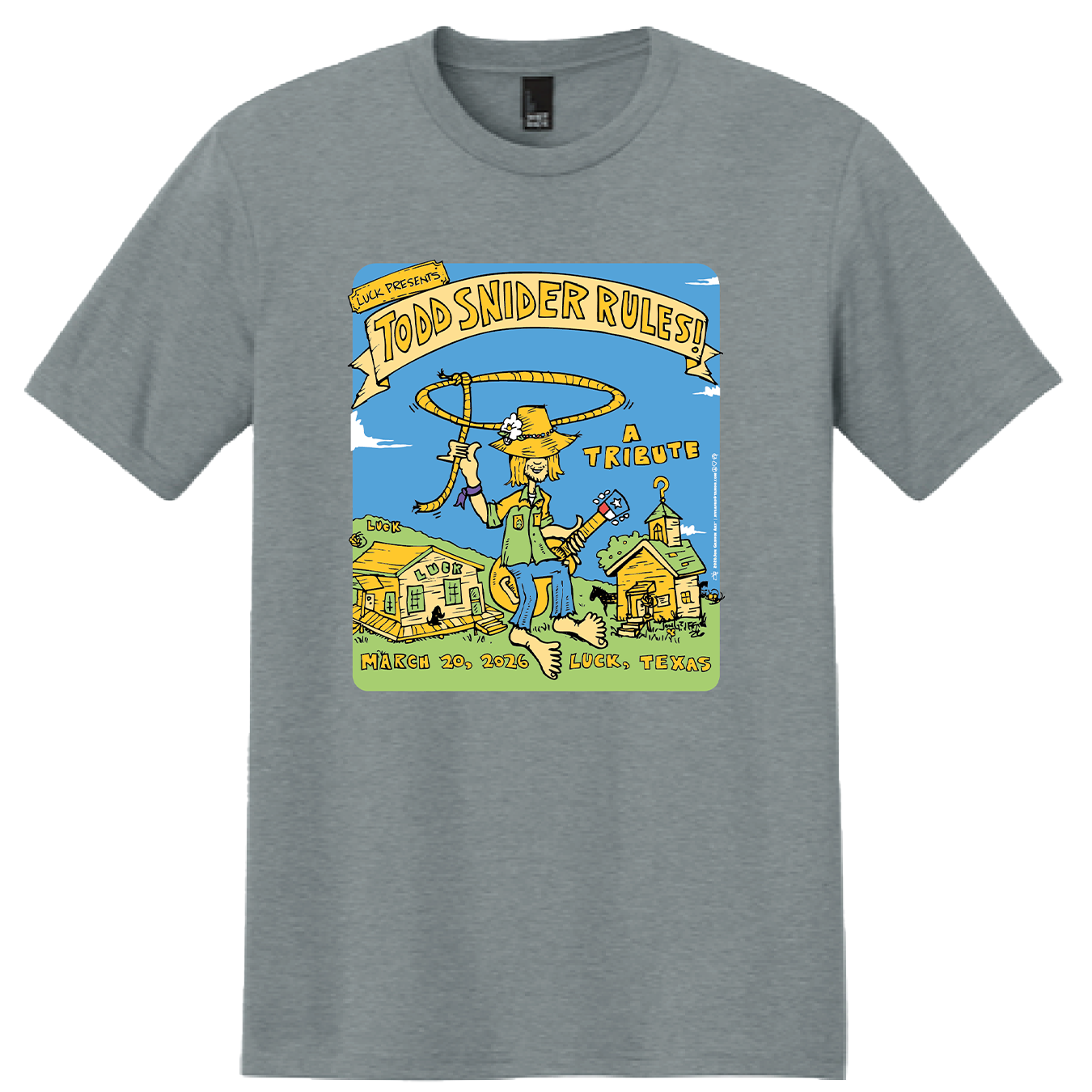 Todd Snider Rules! Luck, TX Festival Shirt